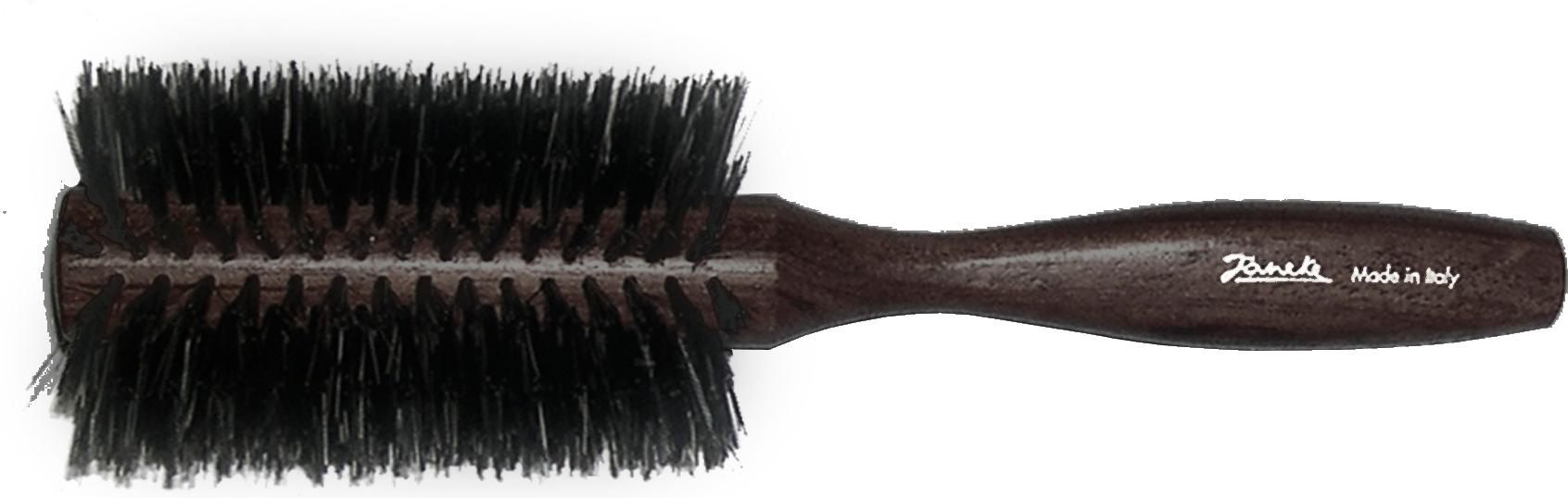 janeke Mix Bristle Round Hair Brush for Blow Drying (boar and nylon), for Blowouts, Styling, Volumizing, Curling.