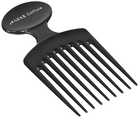 Janeke Wide Tooth Comb, Professional Grade, Hair Pick for Volume, Detangling, Styling.