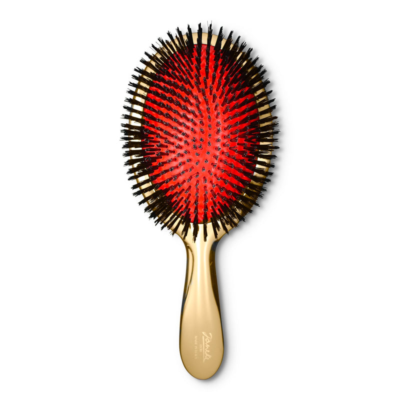 Large Pneumatic Natural Bristle Hairbrush - Janeke