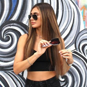 Small Pneumatic Mixed Bristle Hairbrush - Janeke